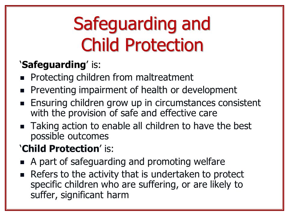 child protection procedures